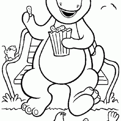 Ourcoloringpage Barney 23