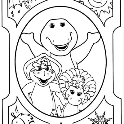 Ourcoloringpage Barney 25