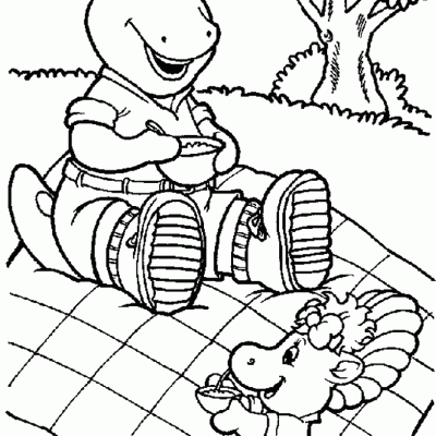 Barney Coloring Pages - Join Barney and Friends in a Colorful Adventure!