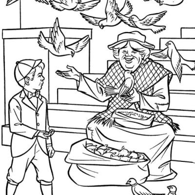 Ourcoloringpage Mary Poppins 1