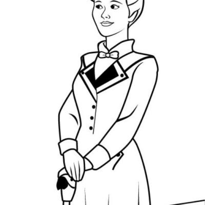 Ourcoloringpage Mary Poppins 4