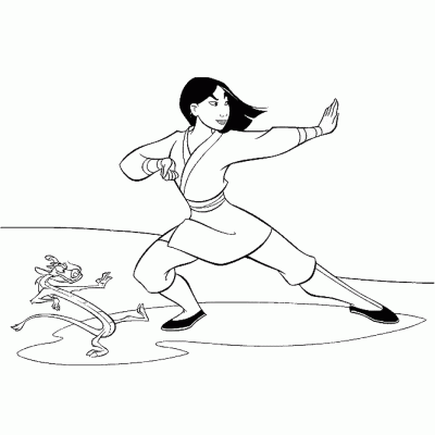 Ourcoloringpage Mulan 30