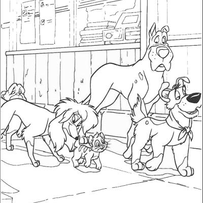Ourcoloringpage Oliver And Company 12