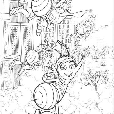Ourcoloringpage Bee Movie 1