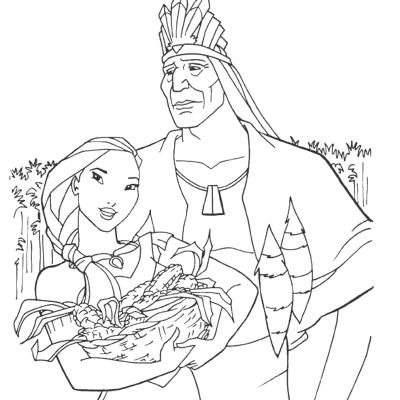 Ourcoloringpage Pocahontas 4