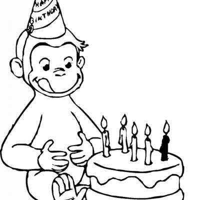Ourcoloringpage Curious George 2