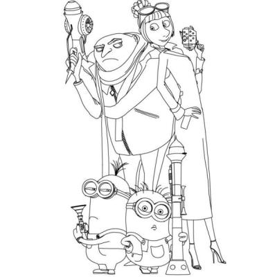 Ourcoloringpage Despicable Me 25