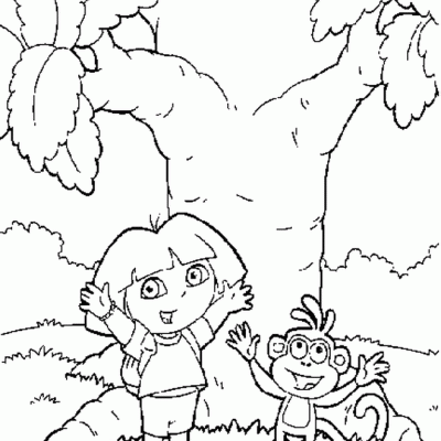Ourcoloringpage Dora The Explorer 13