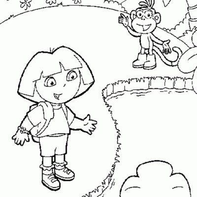 Ourcoloringpage Dora The Explorer 14