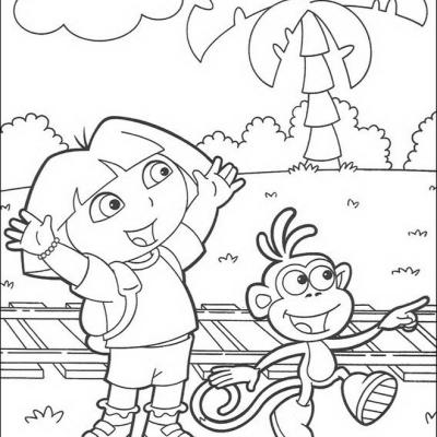Ourcoloringpage Dora The Explorer 15