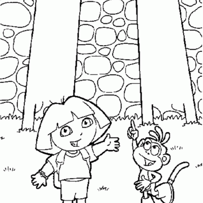 Ourcoloringpage Dora The Explorer 21