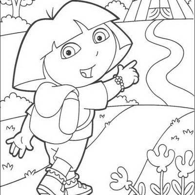Ourcoloringpage Dora The Explorer 37