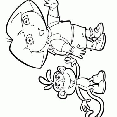 Ourcoloringpage Dora The Explorer 3