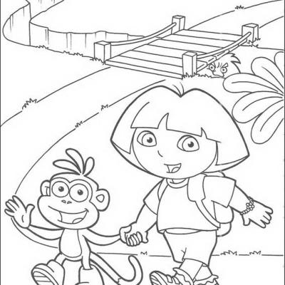 Ourcoloringpage Dora The Explorer 52