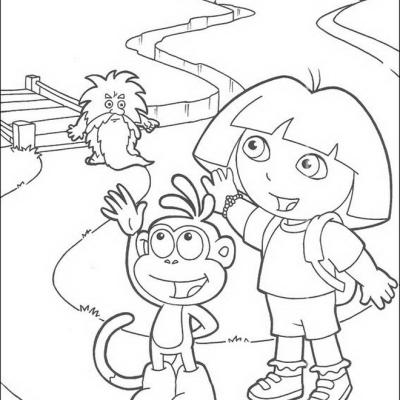 Ourcoloringpage Dora The Explorer 54