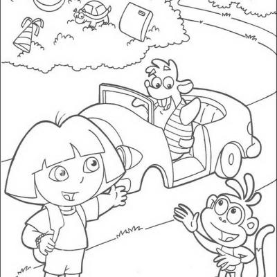 Ourcoloringpage Dora The Explorer 55