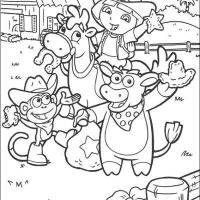 Ourcoloringpage Dora The Explorer 63
