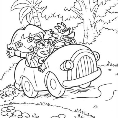 Ourcoloringpage Dora The Explorer 64