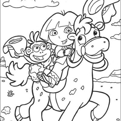 Ourcoloringpage Dora The Explorer 68
