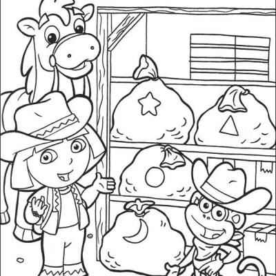 Ourcoloringpage Dora The Explorer 801