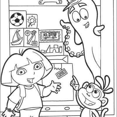 Ourcoloringpage Dora The Explorer 86