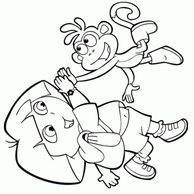 Ourcoloringpage Dora The Explorer 8