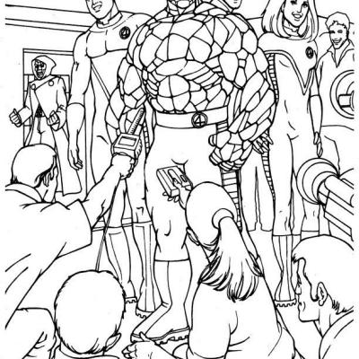 Ourcoloringpage Fantastic Four 16