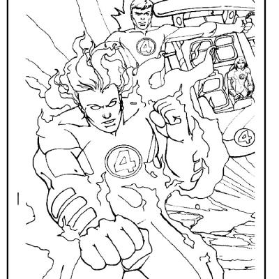 Ourcoloringpage Fantastic Four 38