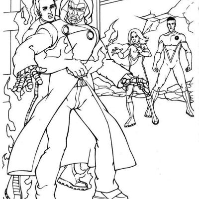 Ourcoloringpage Fantastic Four 5
