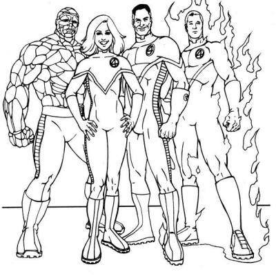 Ourcoloringpage Fantastic Four 7