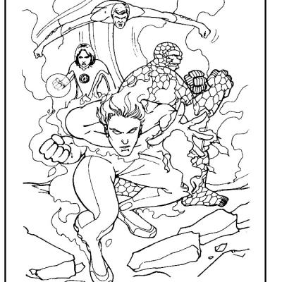 Ourcoloringpage Fantastic Four 9
