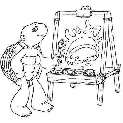 Ourcoloringpage Franklin The Turtle 19