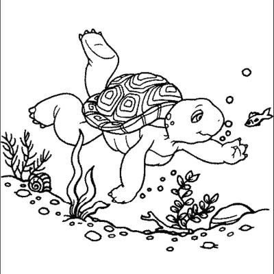 Ourcoloringpage Franklin The Turtle 25