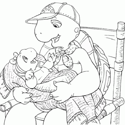 Ourcoloringpage Franklin The Turtle 4