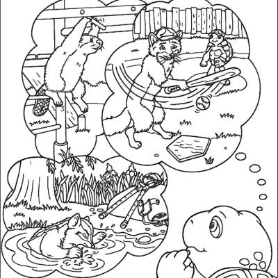 Ourcoloringpage Franklin The Turtle 5
