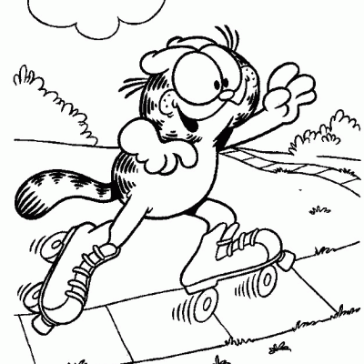 Ourcoloringpage Garfield 10