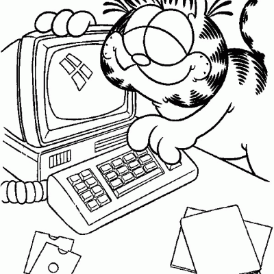 Ourcoloringpage Garfield 11