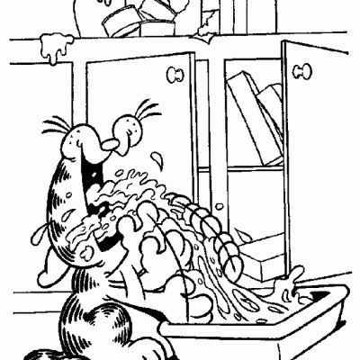 Ourcoloringpage Garfield 13