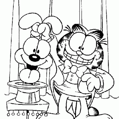 Ourcoloringpage Garfield 14