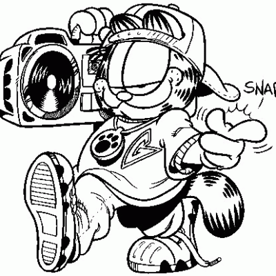 Ourcoloringpage Garfield 16