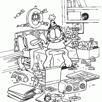 Ourcoloringpage Garfield 17