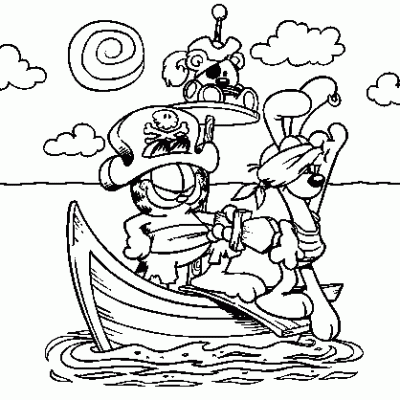 Ourcoloringpage Garfield 18
