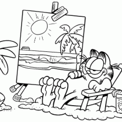 Ourcoloringpage Garfield 1