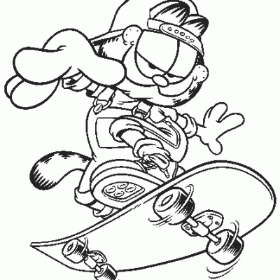 Ourcoloringpage Garfield 2