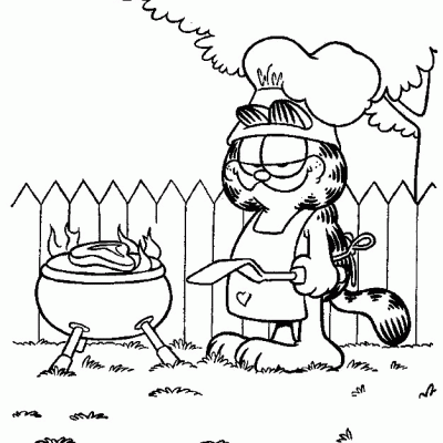 Ourcoloringpage Garfield 3
