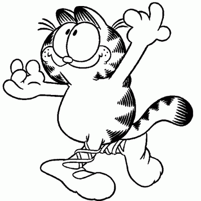 Ourcoloringpage Garfield 9