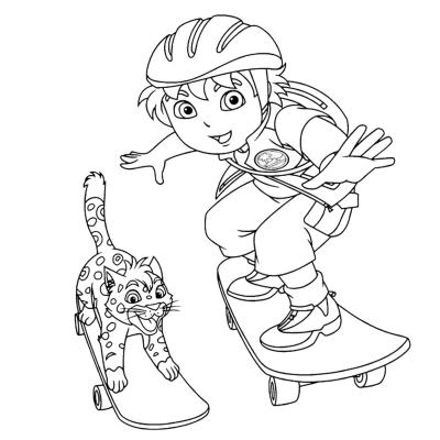 Ourcoloringpage Go Diego Go 21