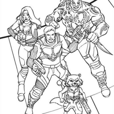 Ourcoloringpage Guardians Of The Galaxy 11