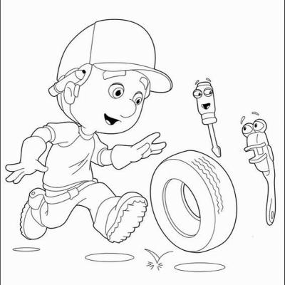 Ourcoloringpage Handy Manny 10