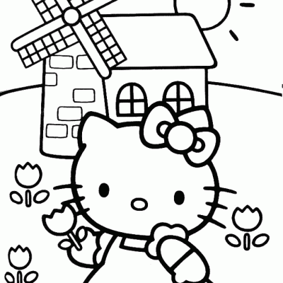 Ourcoloringpage Hello Kitty 2